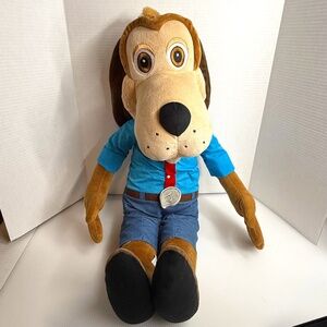 Chuck E. Cheese Jasper T Jowls Dog Plush JUMBO Plush 30” Vintage Advertising EUC